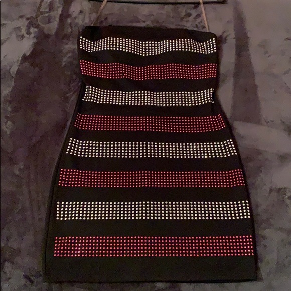 NWT Almost Famous juniors strapless dress - Picture 3 of 6